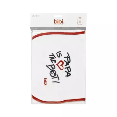 Bibi Latzchen Papa Rot Klettverschluss Bibi Latzchen Papa Rot Klettverschluss