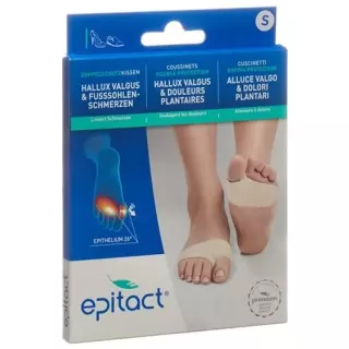 Epitact Doppelschutzkissen Hallux Valgus und Schmerzende Fusssoh