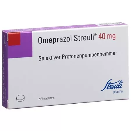 Omeprazol Streuli film 40 mg 7 tablets Omeprazol Streuli film 40 mg 7 tablets