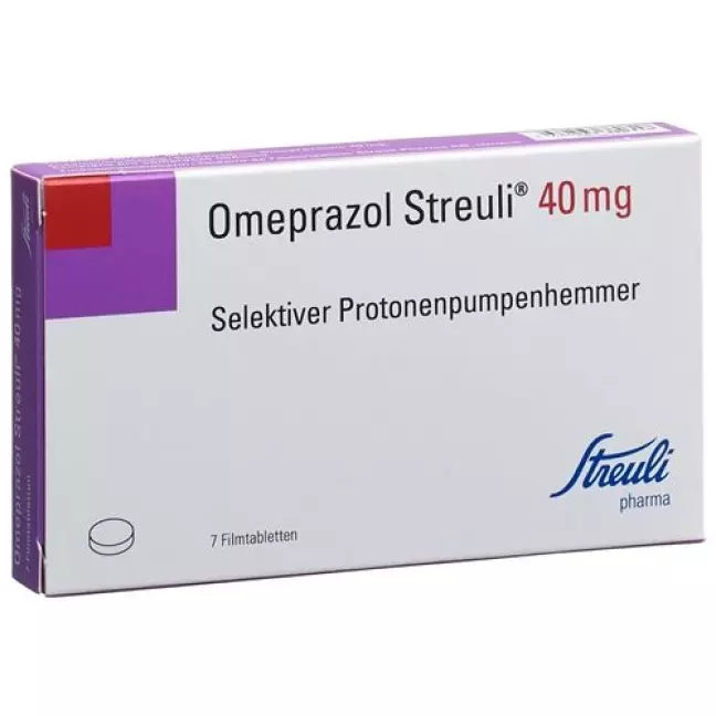 Omeprazol Streuli film 40 mg 7 tablets Omeprazol Streuli film 40 mg 7 tablets