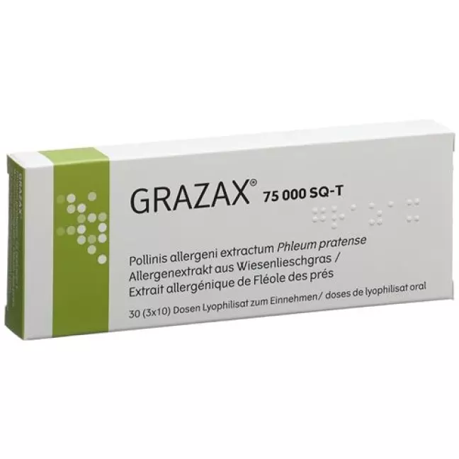 Grazax Lyophilisat Oral 75000 Sq-t 30 X 1 Dos Grazax Lyophilisat Oral 75000 Sq-t 30 X 1 Dos
