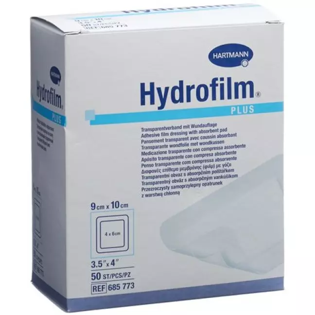 Hydrofilm Plus Wundverband Film 9x10см Steril 50 штук Hydrofilm Plus Wundverband Film 9x10см Steril 50 штук