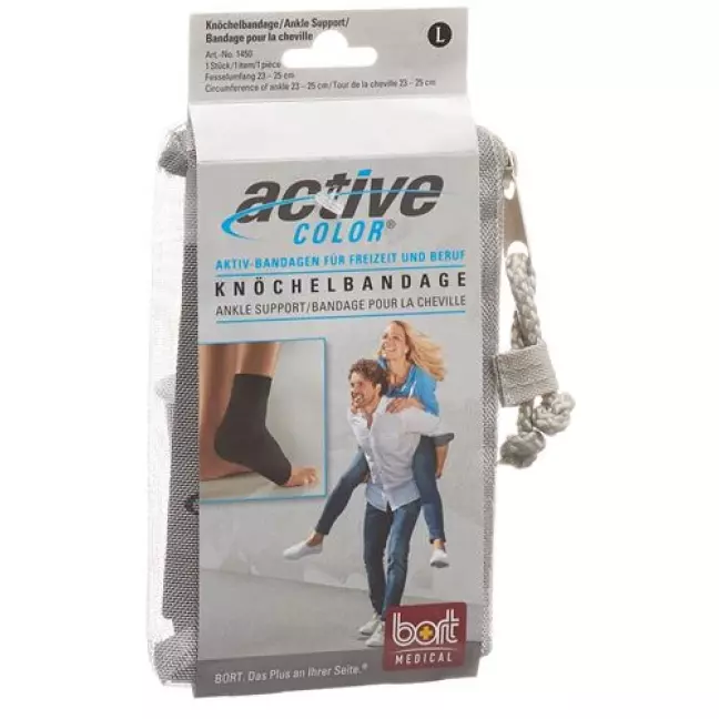 Bort Aktive Color Knochelbandage размер XXL -29см Schwarz Bort Aktive Color Knochelbandage размер XXL -29см Schwarz