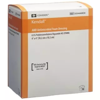 Kendall AMD antimikrobieller Schaumstoffverband 10.2x10.2см 10 ш