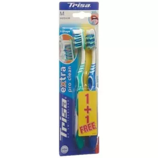 TRISA ZAHNBRSTE EXTRA DUO MEDI