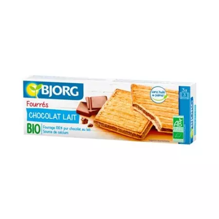 Bjorg Biscuit Fourres Chocolat Lait 225г Bjorg Biscuit Fourres Chocolat Lait 225г