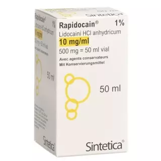 RAPIDOCAIN 1% INJ 500MG VI