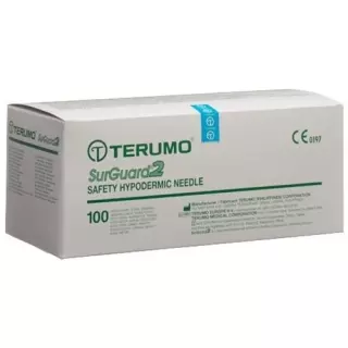 Terumo SurGuard2 Sicherheits-Einmalkanulen 25г 0.5x16мм Orange 100 штук