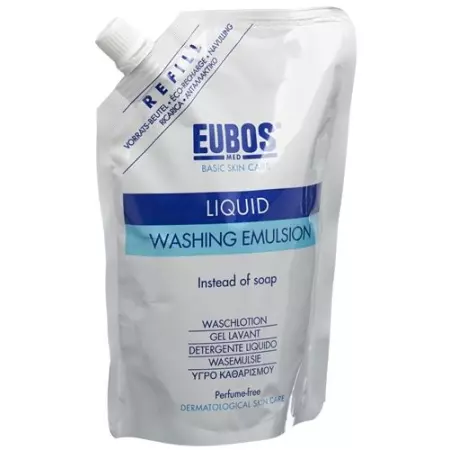 Eubos Seife жидкость Unparfumiert Blau наполнитель 400мл Eubos Seife жидкость Unparfumiert Blau наполнитель 400мл