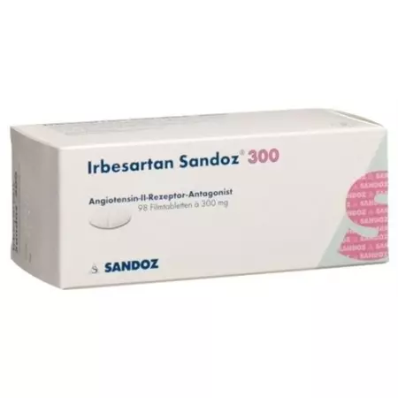 Ирбесартан Сандоз 300 мг 98 таблеток покрытых оболочкой