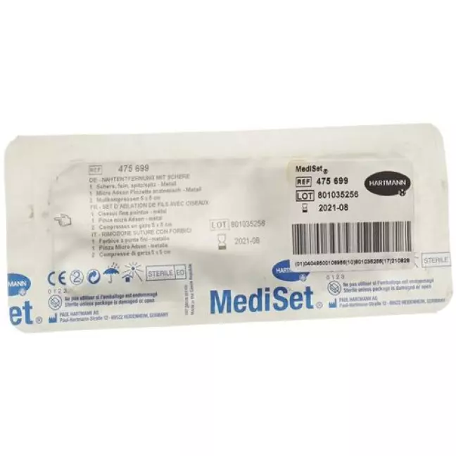 MEDISET NAHTENTFERNUNG MIT SCH MEDISET NAHTENTFERNUNG MIT SCH