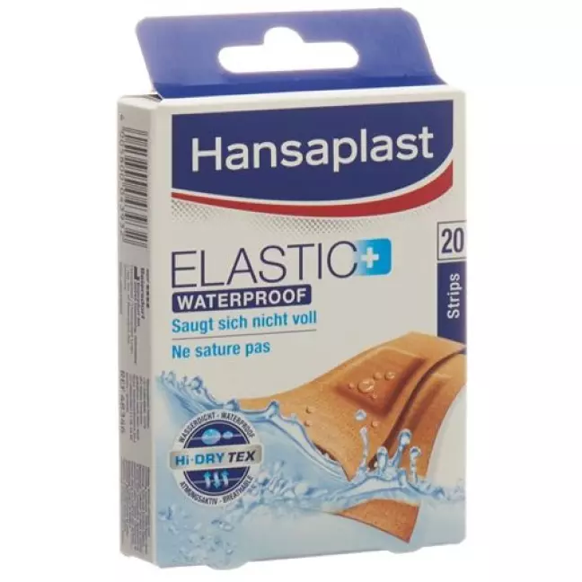 Hansaplast Elastic Waterproof Strips 20 штук Hansaplast Elastic Waterproof Strips 20 штук