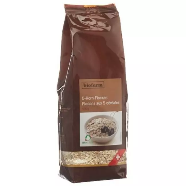Biofarm 5 Korn Flocken Knospe в пакетиках 500г