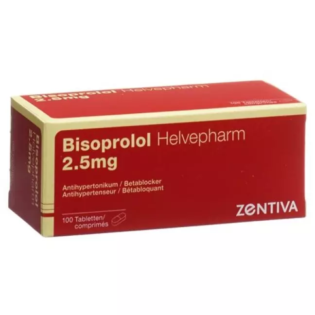 Bisoprolol Helvepharm 2.5 mg 100 tablets Bisoprolol Helvepharm 2.5 mg 100 tablets