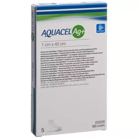 Aquacel Ag+ Tamponade 1x45см 5 штук Aquacel Ag+ Tamponade 1x45см 5 штук