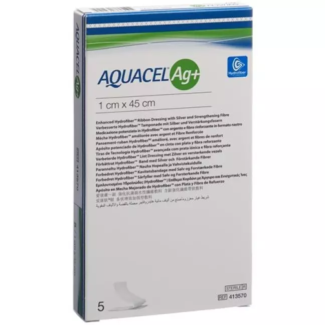 Aquacel Ag+ Tamponade 1x45см 5 штук Aquacel Ag+ Tamponade 1x45см 5 штук