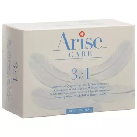 Arise Swiss Baby 2in1 Vliestucher&windelein 50 штук Arise Swiss Baby 2in1 Vliestucher&windelein 50 штук