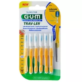 Sunstar GUM Trav-Ler Interdentalbursten 1.3мм 6 штук