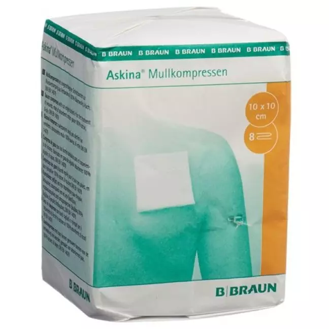 Askina Mullkompresse 10смx10см 100 штук Askina Mullkompresse 10смx10см 100 штук