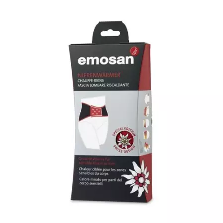 emosan Nierenwarmer Velcro Schwarz размер S Special Swiss Edition