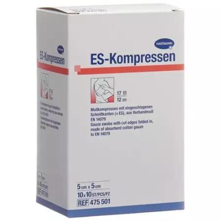 Mediset Es-Kompresse 5x5cm Steril T17 12-fach 100 Stuck Mediset Es-Kompresse 5x5cm Steril T17 12-fach 100 Stuck