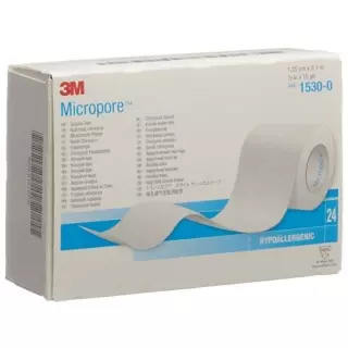3M Micropore Vlies Heftpflaster ohne диспенсер 12мм x 9.14m weiss 24 штуки