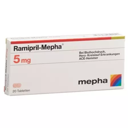 Рамиприл Мефа 5 мг 20 таблеток