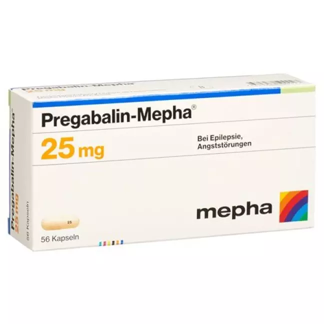 Прегабалин Мефа 25 мг 56 капсул