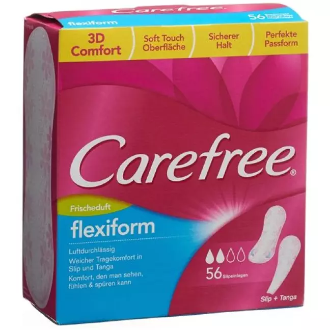 Carefree Flexi Form White Fresh 56 штук Carefree Flexi Form White Fresh 56 штук