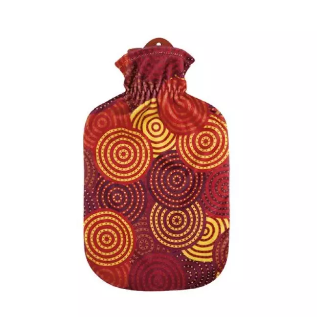 Saenger грелка 2л Fleecebezug Orange Kreise Saenger грелка 2л Fleecebezug Orange Kreise
