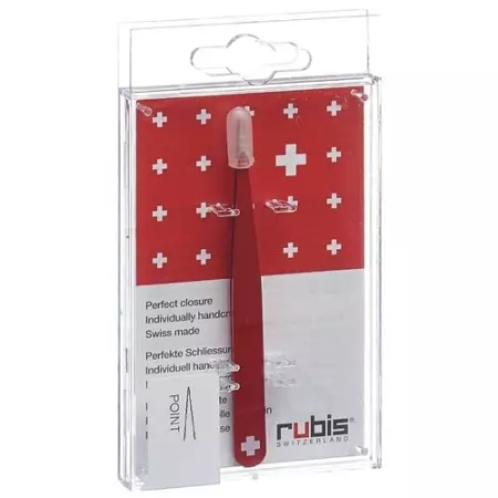 RUBIS PINZ CH-KREUZ SPITZ ROT