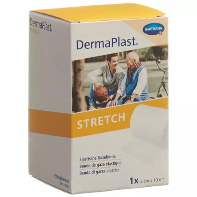 Dermaplast Stretch марлевый бинт Weiss 8смx10м Dermaplast Stretch марлевый бинт Weiss 8смx10м