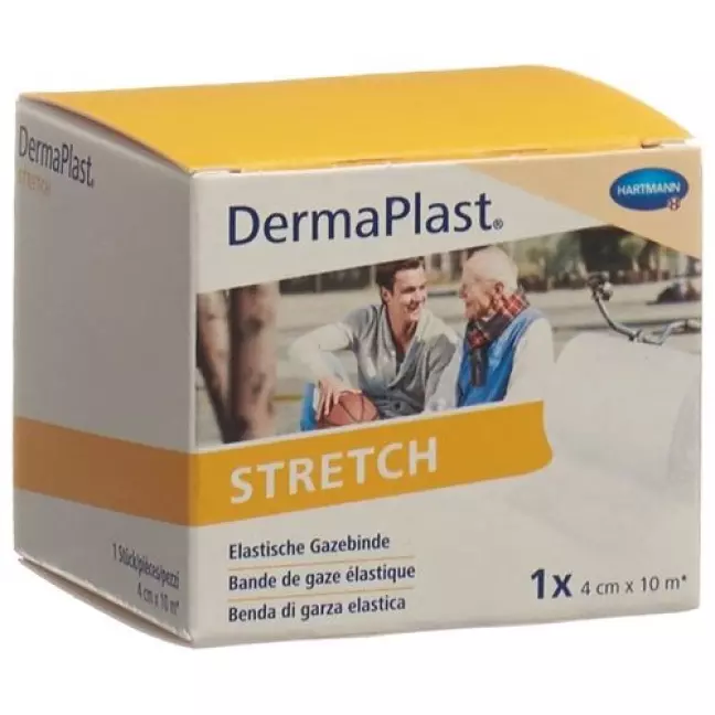 Dermaplast Stretch марлевый бинт Weiss 4смx10м Dermaplast Stretch марлевый бинт Weiss 4смx10м