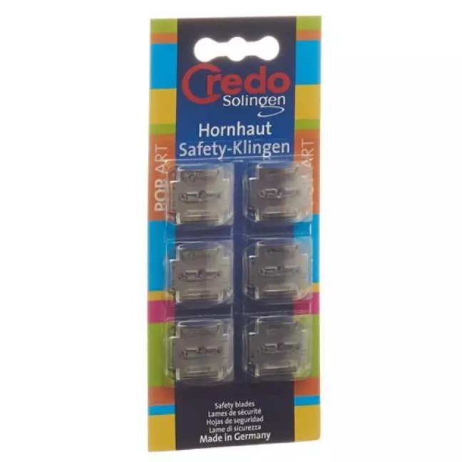 Credo Hornhaut Safety Klingen Blister 6 штук Credo Hornhaut Safety Klingen Blister 6 штук