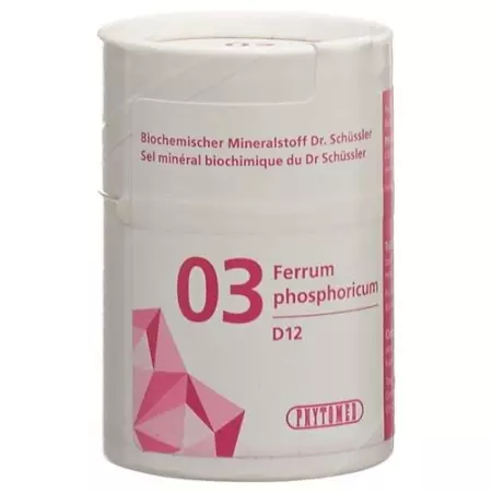 Phytomed Schussler Nr. 3 Ferr Pho в таблетках, D 12 50г Phytomed Schussler Nr. 3 Ferr Pho в таблетках, D 12 50г