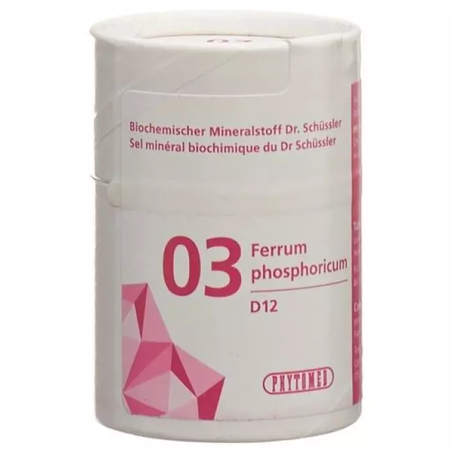 Phytomed Schussler Nr. 3 Ferr Pho в таблетках, D 12 50г Phytomed Schussler Nr. 3 Ferr Pho в таблетках, D 12 50г