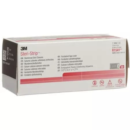 3M Steri Strip 6x75мм Weiss Verstarkt 50x 3 штуки 3M Steri Strip 6x75мм Weiss Verstarkt 50x 3 штуки