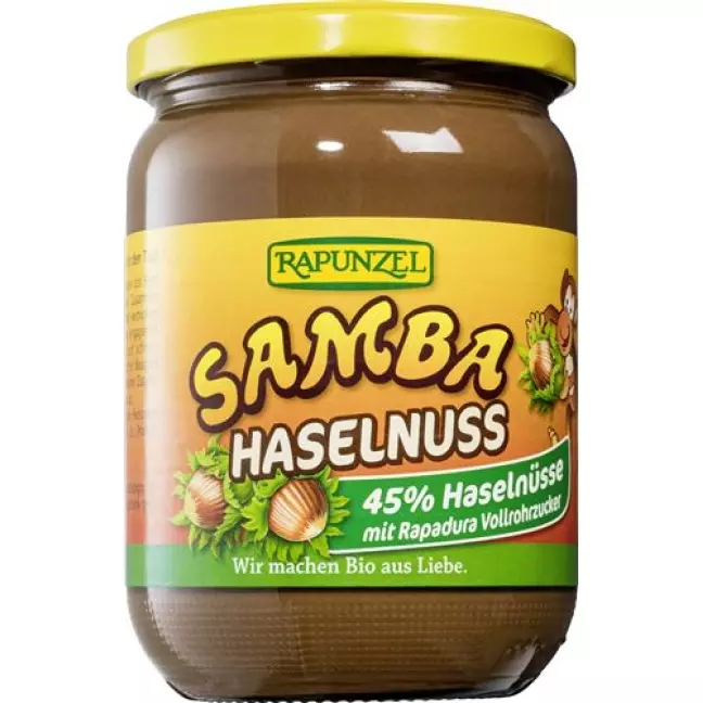 Rapunzel Samba Haselnuss Schoko Creme 500г Rapunzel Samba Haselnuss Schoko Creme 500г