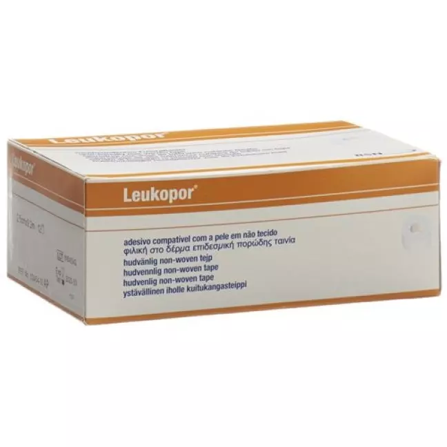 Leukopor Heftpflaster 9.2мX2.5см Weiss 12 штук Leukopor Heftpflaster 9.2мX2.5см Weiss 12 штук