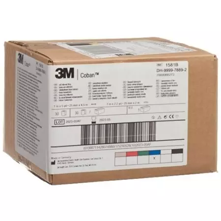 3M Coban эластичный бинт Blau 2.6смx4.57m 30 штук 3M Coban эластичный бинт Blau 2.6смx4.57m 30 штук