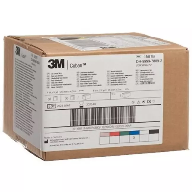 3M Coban эластичный бинт Blau 2.6смx4.57m 30 штук 3M Coban эластичный бинт Blau 2.6смx4.57m 30 штук