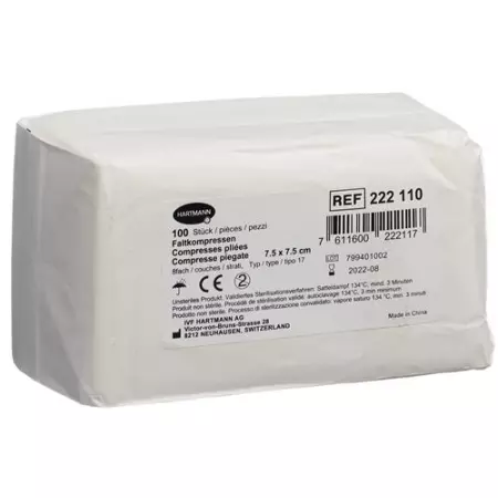 IVF Faltkompressen Typ 17 8-fach 7.5x7.5см 100 штук IVF Faltkompressen Typ 17 8-fach 7.5x7.5см 100 штук