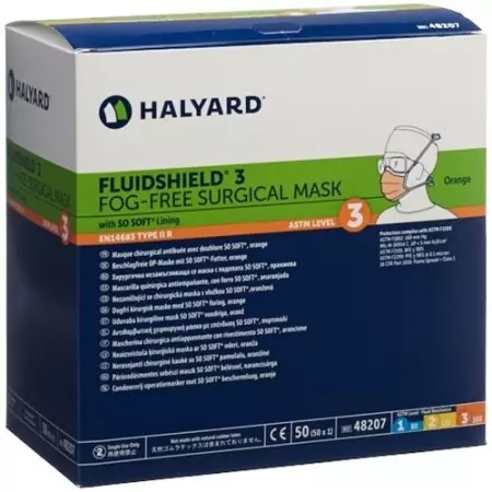 HALYARD OP MASKEN FLUIDSHIELD HALYARD OP MASKEN FLUIDSHIELD