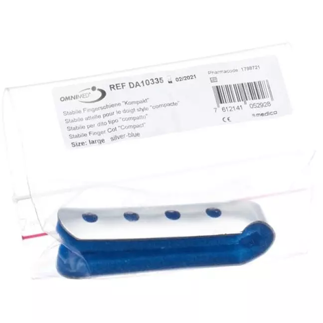 Omnimed Dalco Fingerschiene размер L Silber Blau Omnimed Dalco Fingerschiene размер L Silber Blau