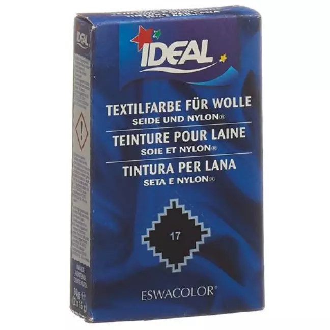 Ideal Wolle Color No17 Schwarz 30г Ideal Wolle Color No17 Schwarz 30г