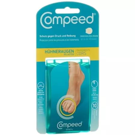 Compeed Huehneraugenpflaster Zwischen Zehen 10 штук Compeed Huehneraugenpflaster Zwischen Zehen 10 штук