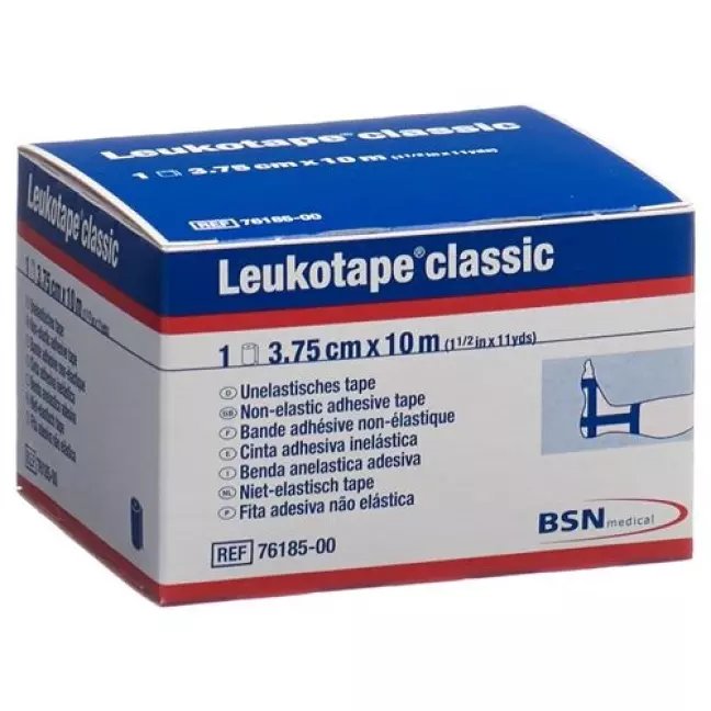 Leukotape Classic unelastische бинт 10m x 3.75см Blau Leukotape Classic unelastische бинт 10m x 3.75см Blau