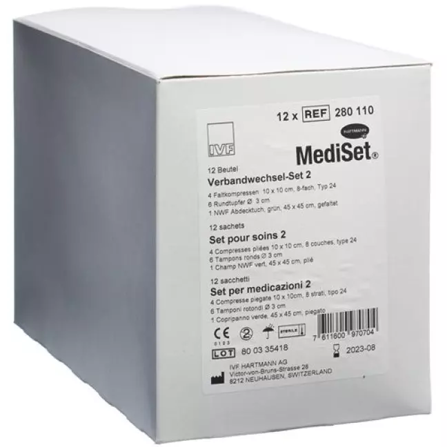Mediset Verbandwechsel Set No 2 12 пакетиков Mediset Verbandwechsel Set No 2 12 пакетиков