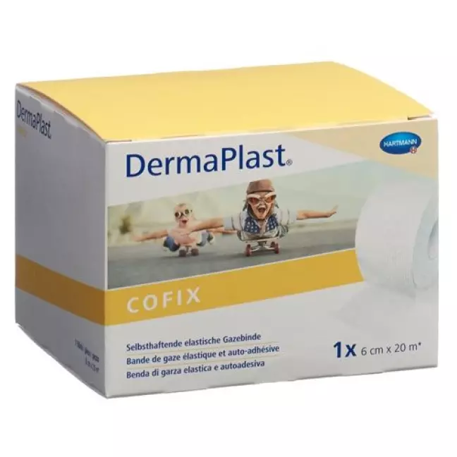 Dermaplast Cofix марлевый бинт 6смx20m Weiss Dermaplast Cofix марлевый бинт 6смx20m Weiss
