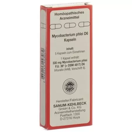 Sanum Mycobacterium Phlei в капсулах D 6 5 штук Sanum Mycobacterium Phlei в капсулах D 6 5 штук